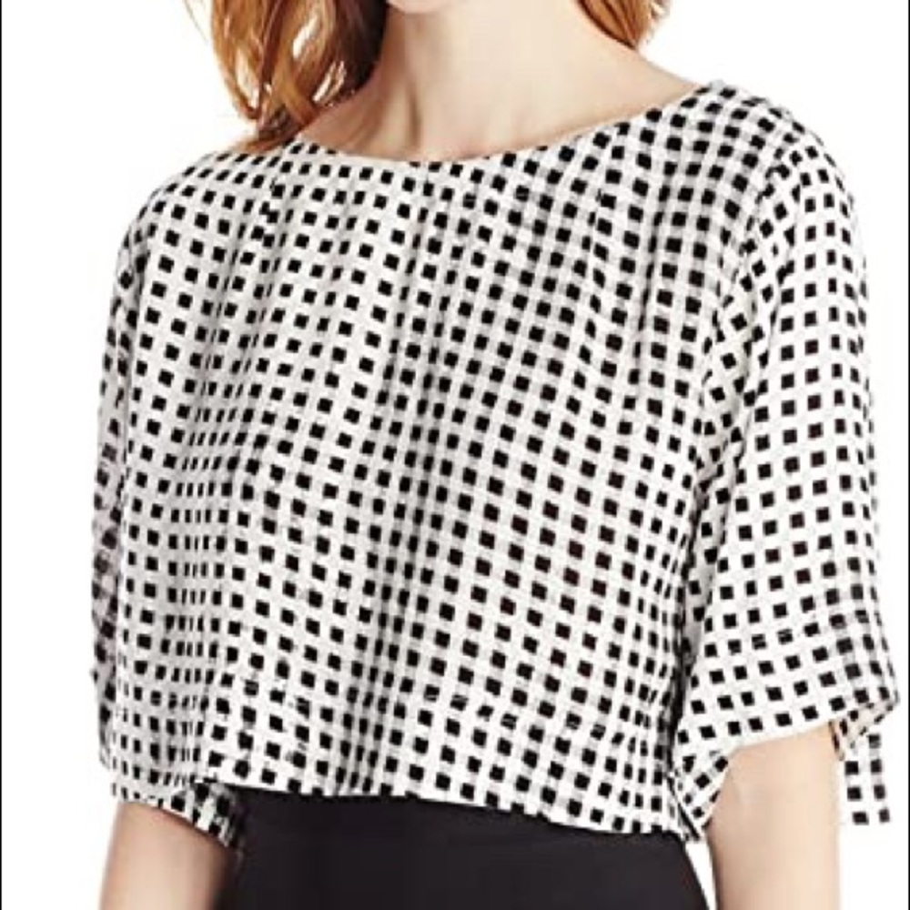 MinkPink Gingham crop top